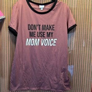 LALAROE Simply Comfortable Tee Shirt, SZ XL, 60% Cotton, 40% Polyester